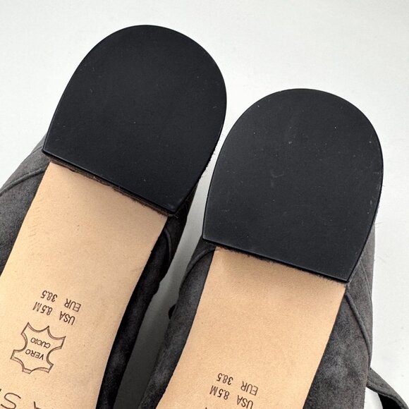 Via Spiga Womens Gray Suede Leather 'Alana' Mary Jane Heel Size 8.5 NEW - Picture 9 of 10
